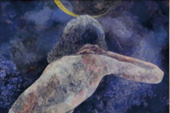 高橋裕美子　日本画　「月光」